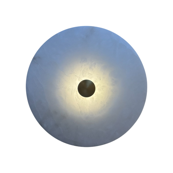 Sara Round Alabaster Wall Lamp