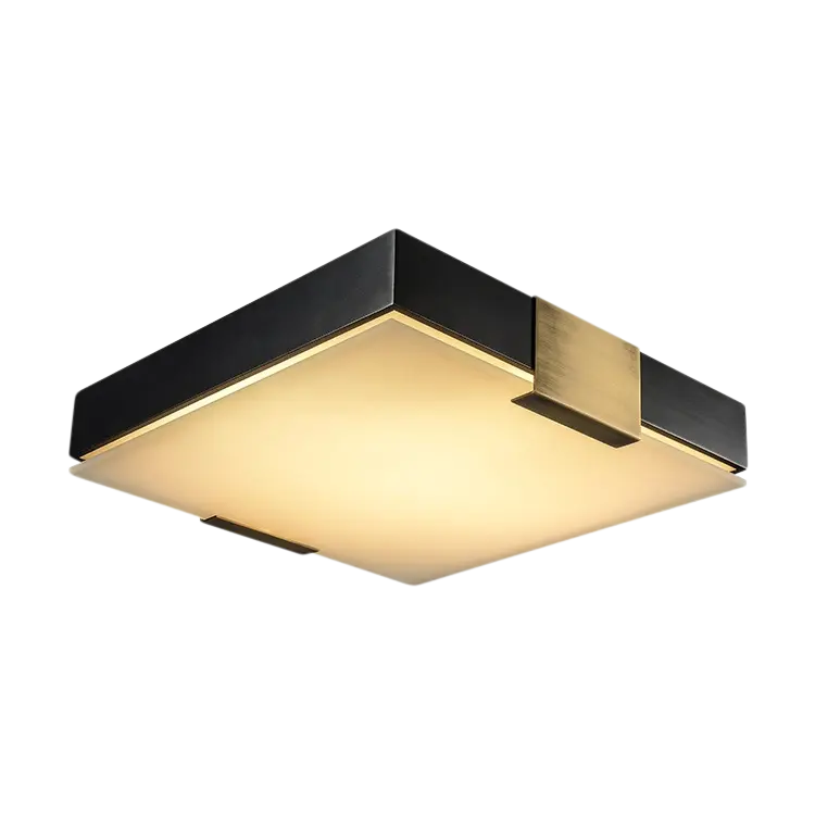 Samara Brass Square Ceiling Lamp