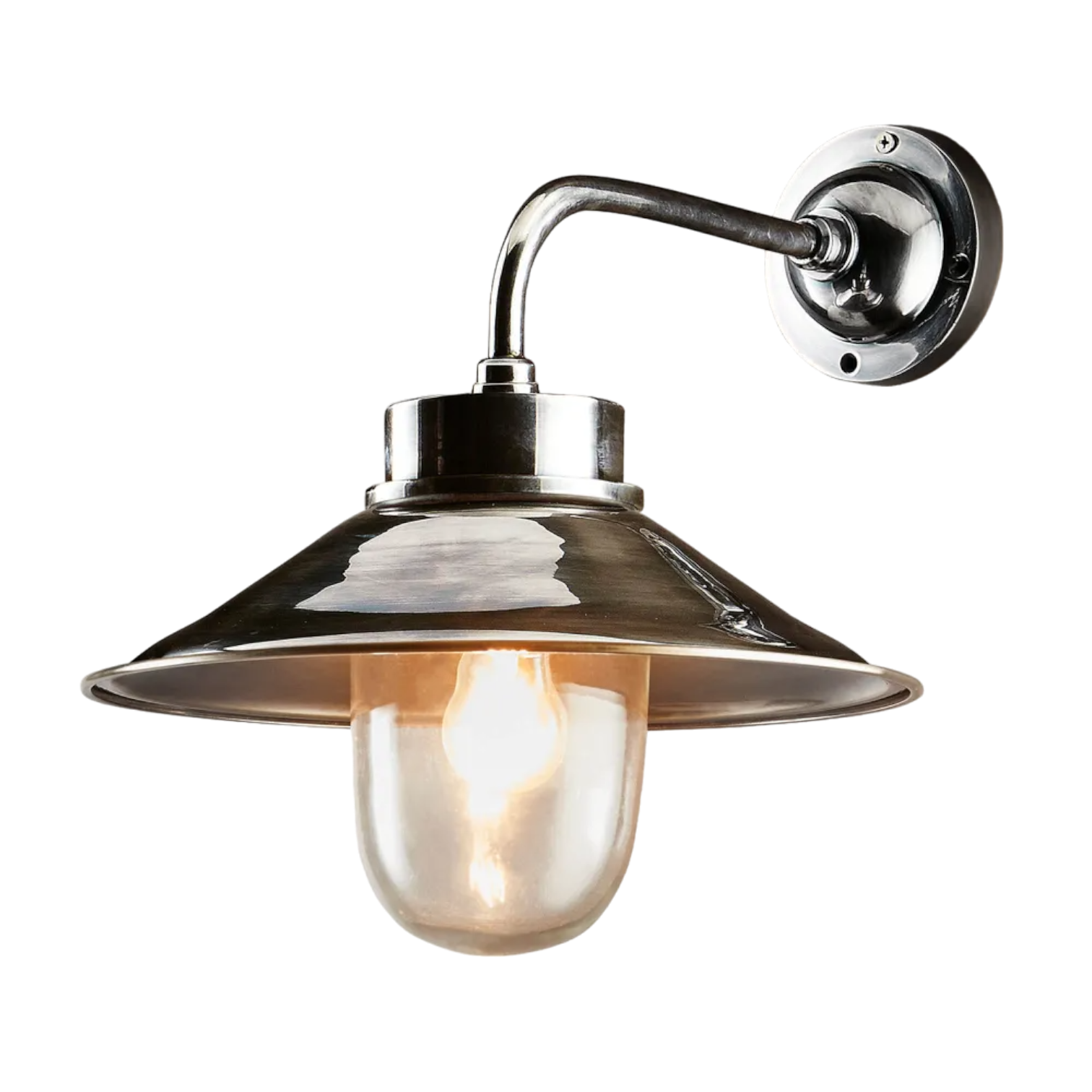 Sandhurst Outdoor Wall Light Antique Silver