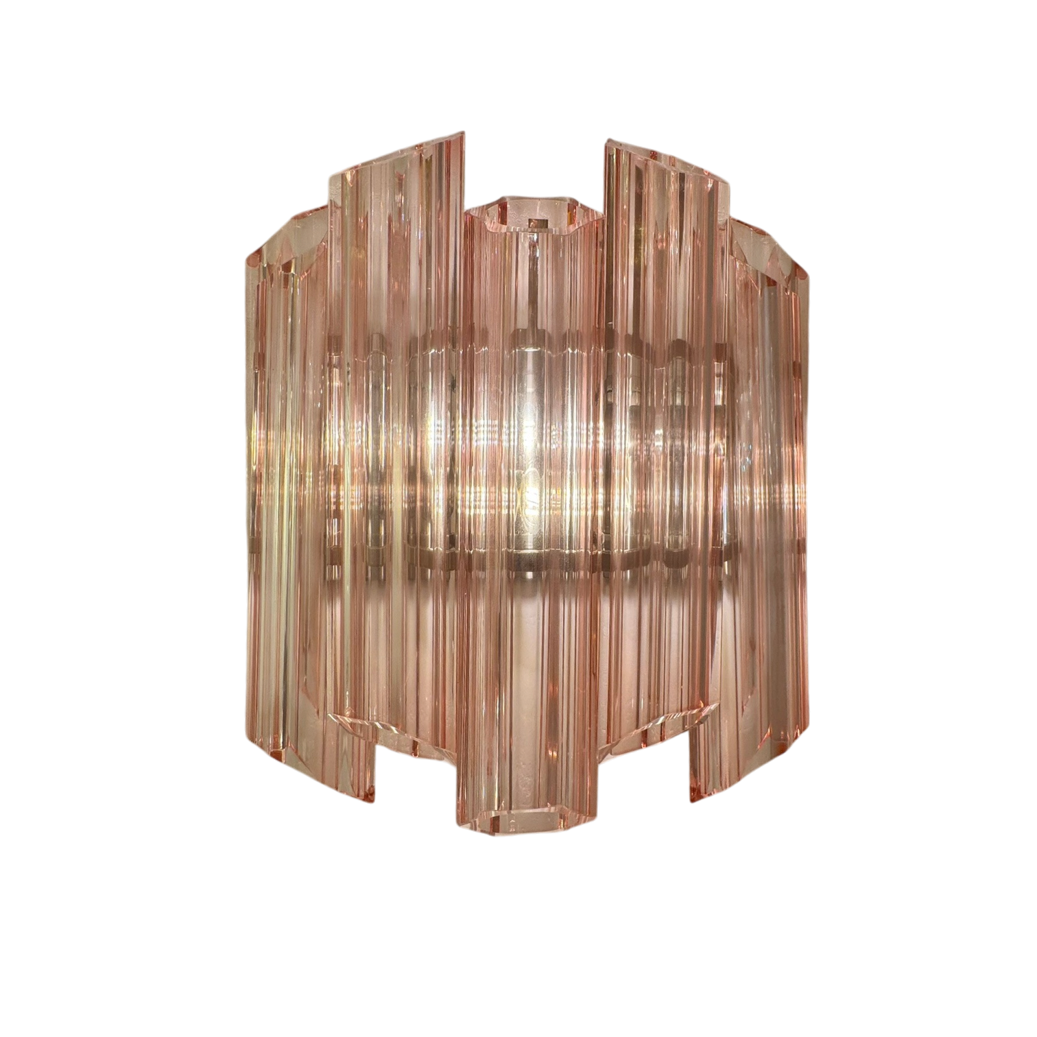 Sandria Pink Palermo Murano Wall Lamp