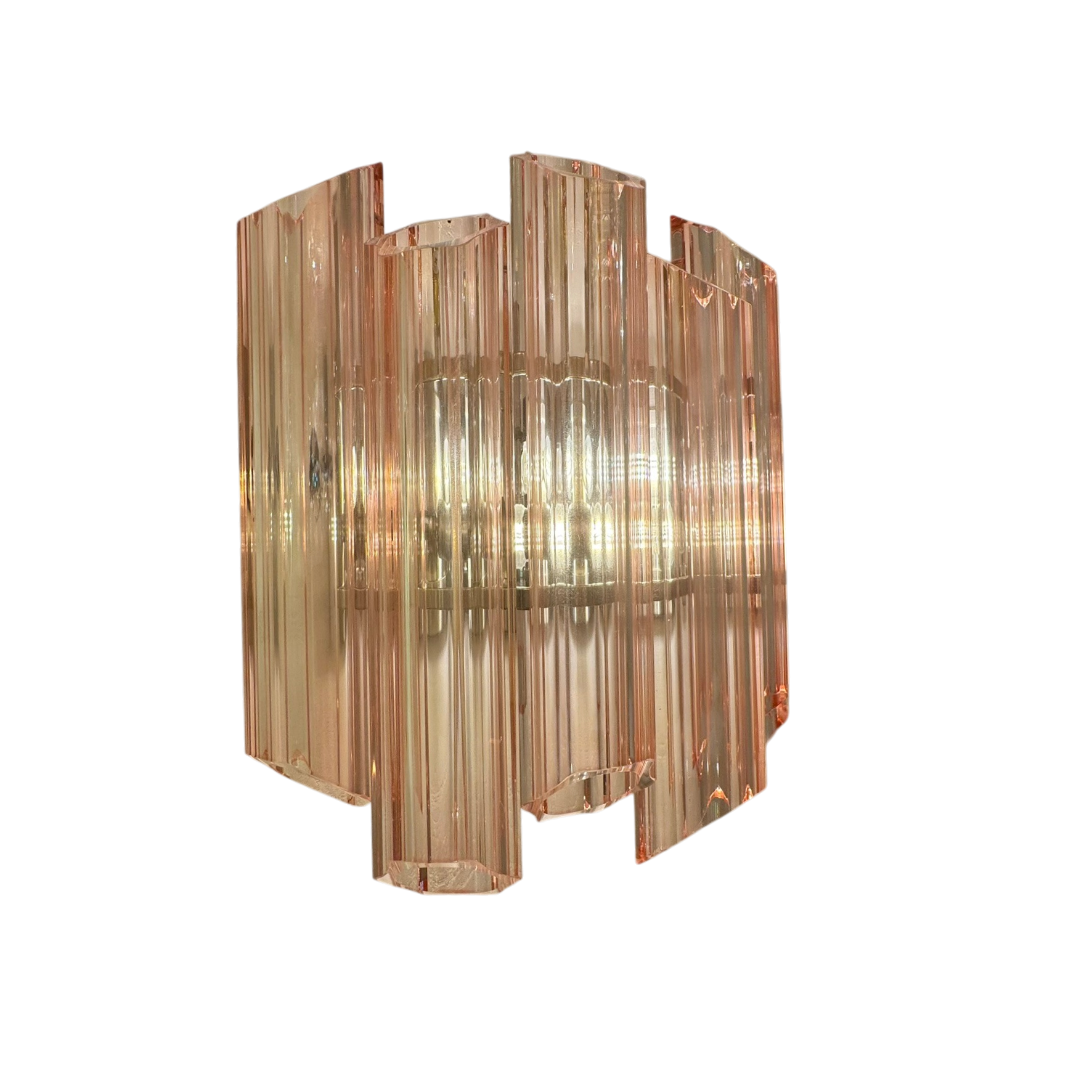 Sandria Pink Palermo Murano Wall Lamp
