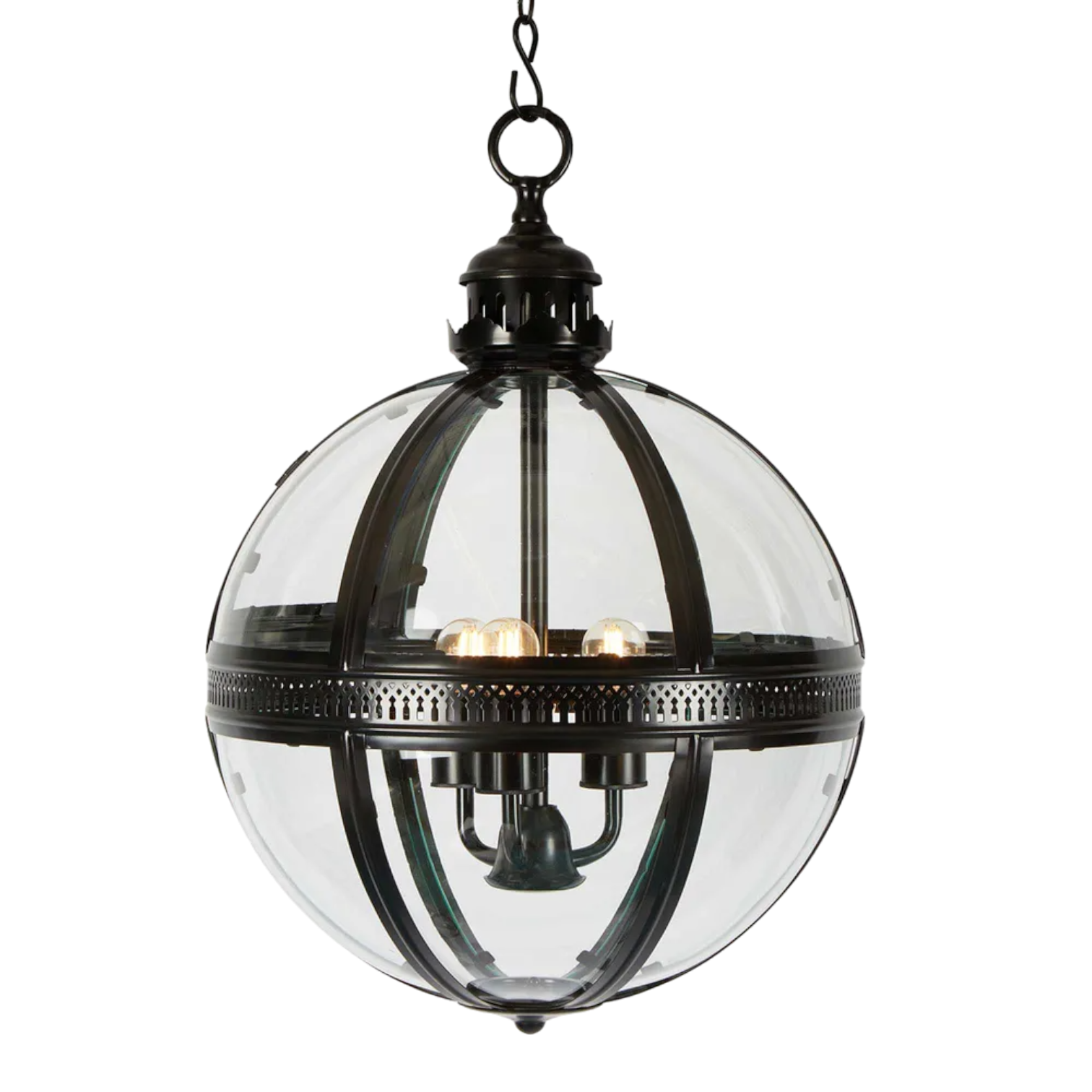 Saxon Ceiling Pendant Large Black ELCITWRT18BLK