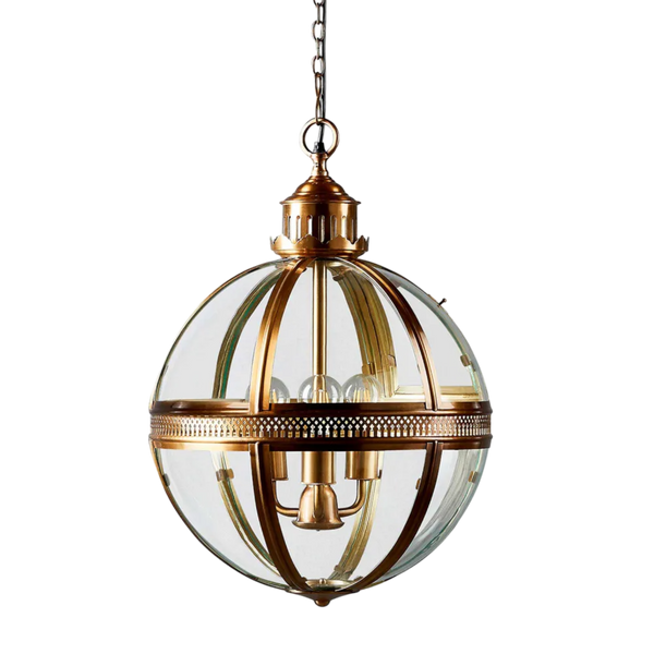 Saxon Ceiling Pendant Medium Antique Brass (SKU ELCITWRT18MAB)