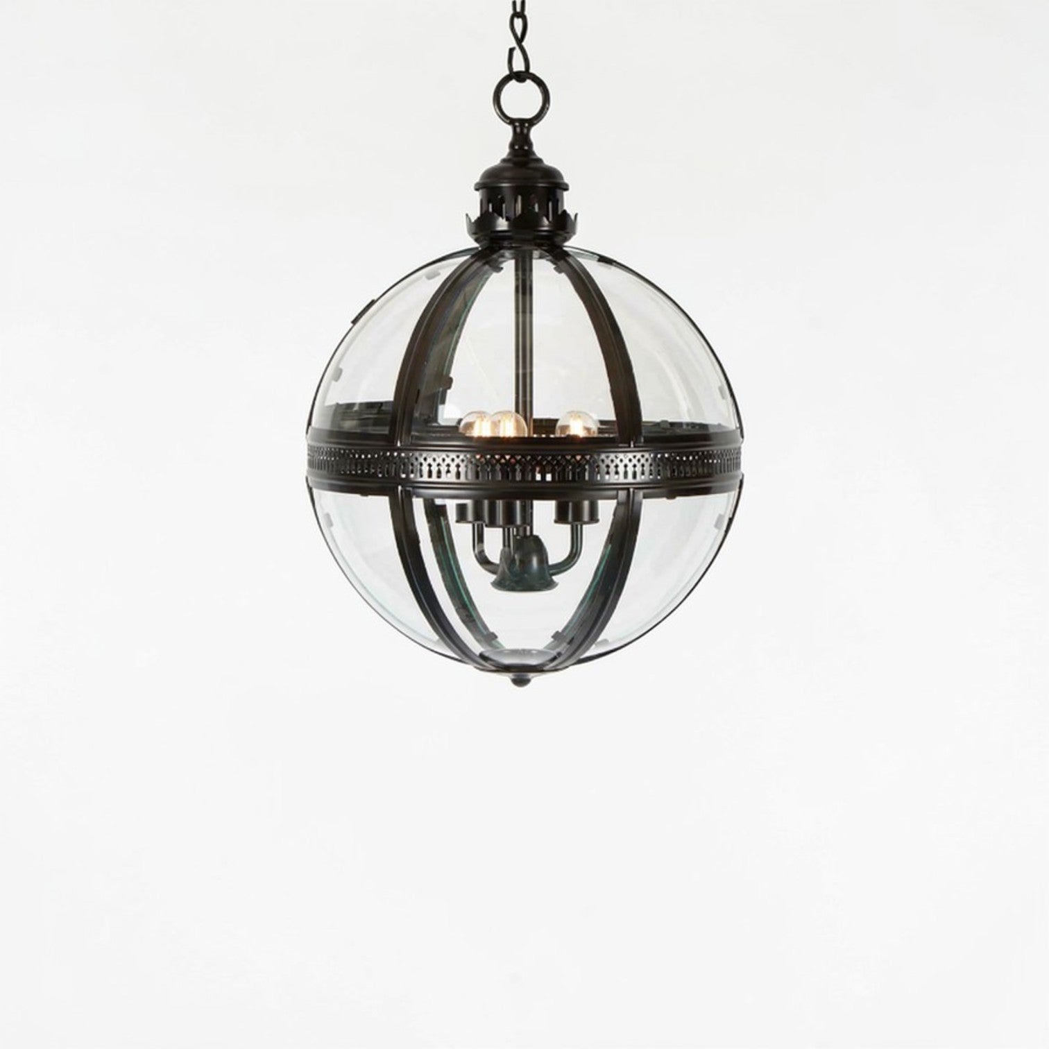 Saxon Ceiling Pendant Large Black ELCITWRT18BLK