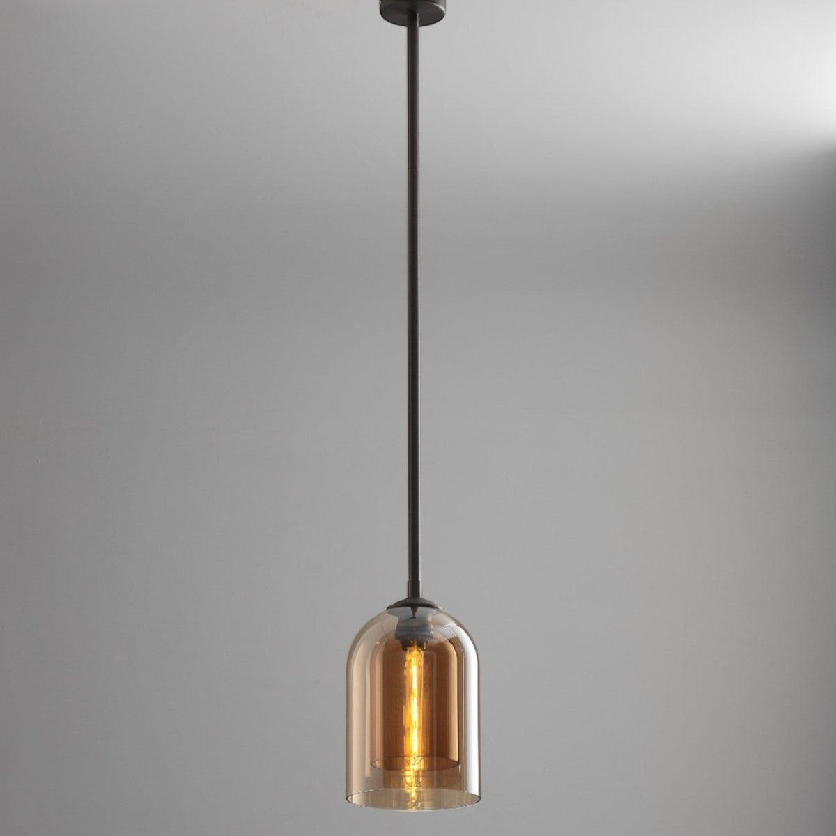 Scarlet Pendant Lamp in Amber Glass