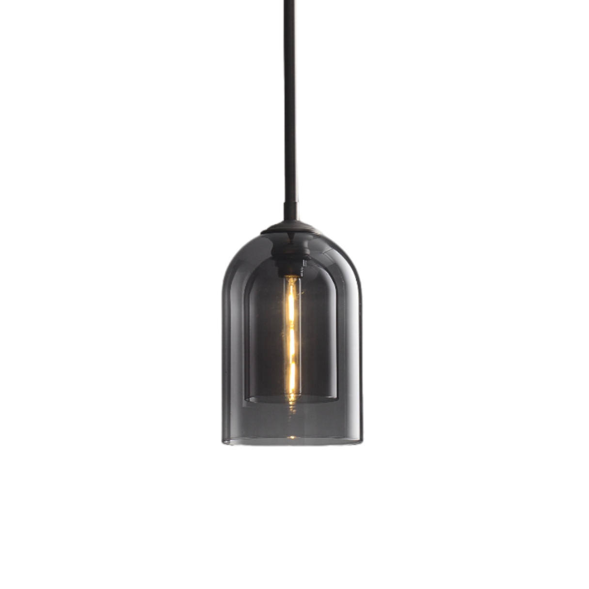 Scarlet 3 Pendant Cluster Lamp in Smoke Glass