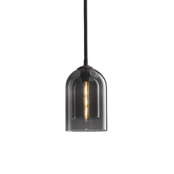 Scarlet 3 Pendant Clustomer Lamp in Smoke Glass