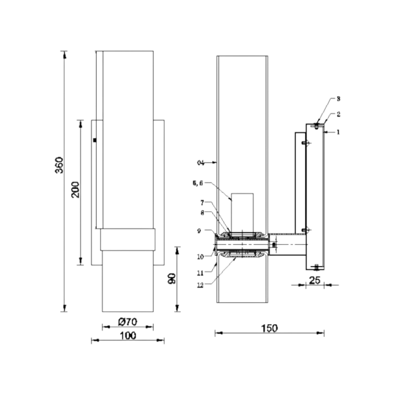 Shikoba Single Wall Lamp