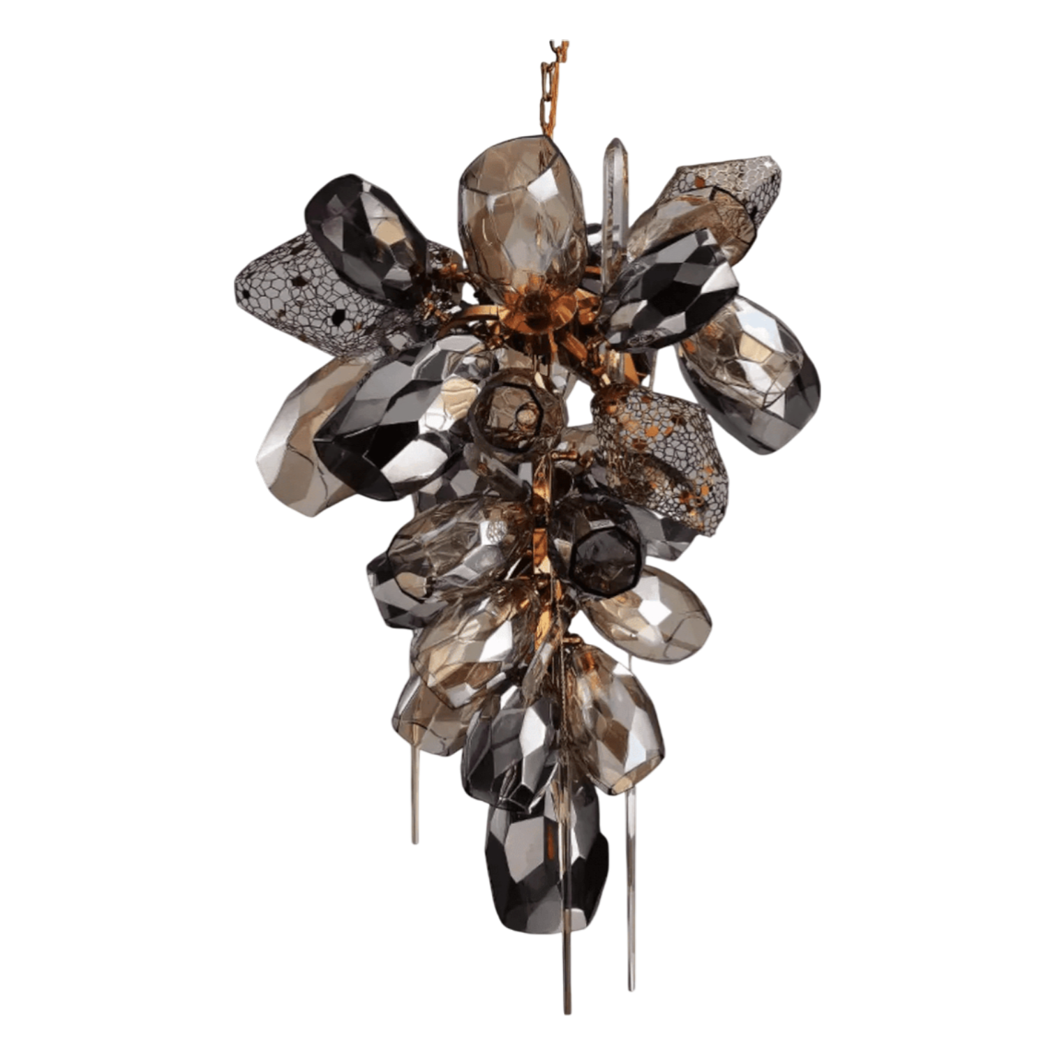Siena Murano Art Glass Crystal Chandelier