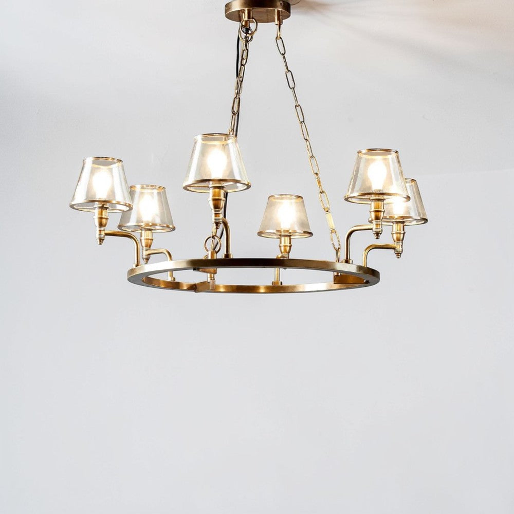Sienna Chandelier Antique Brass ELPIM30578AB