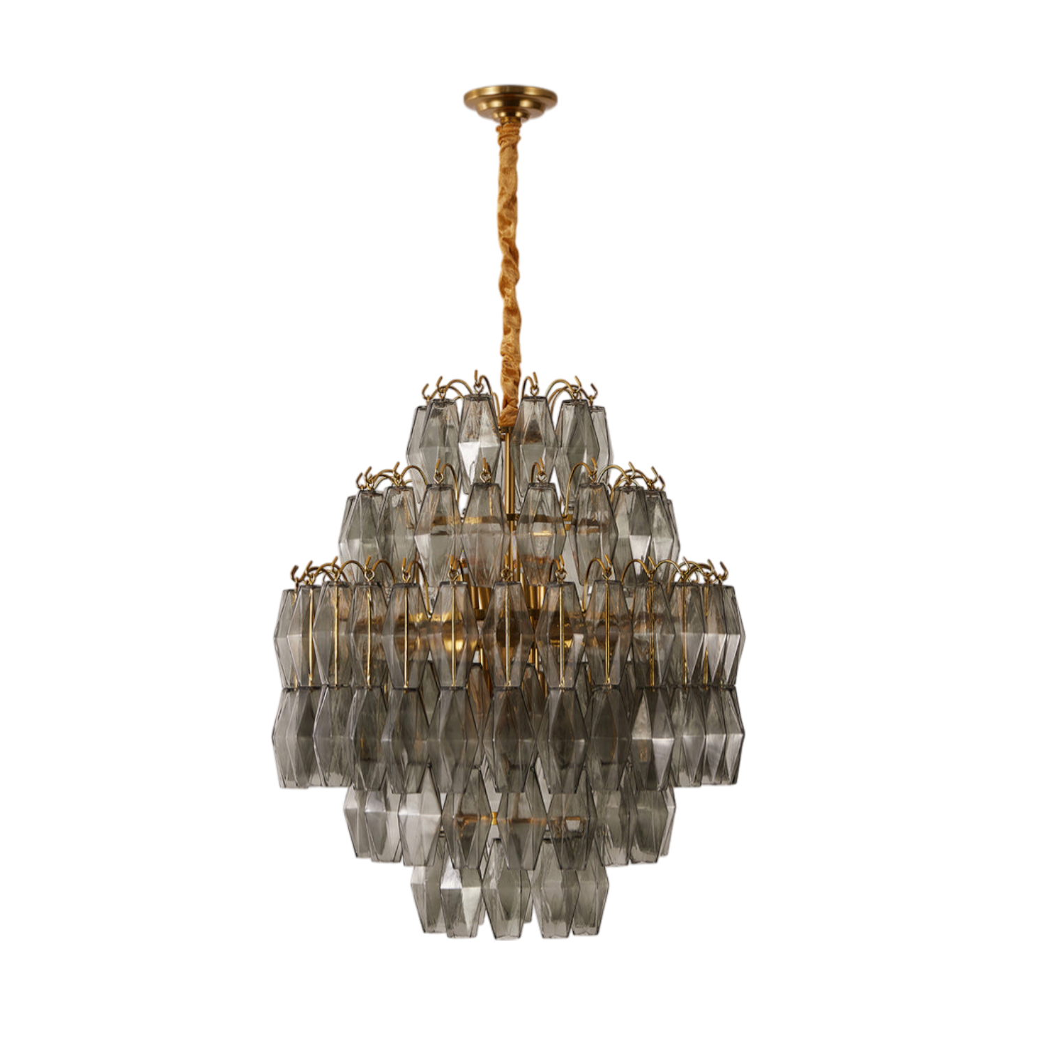 Lucente Murano Prism Round Chandelier