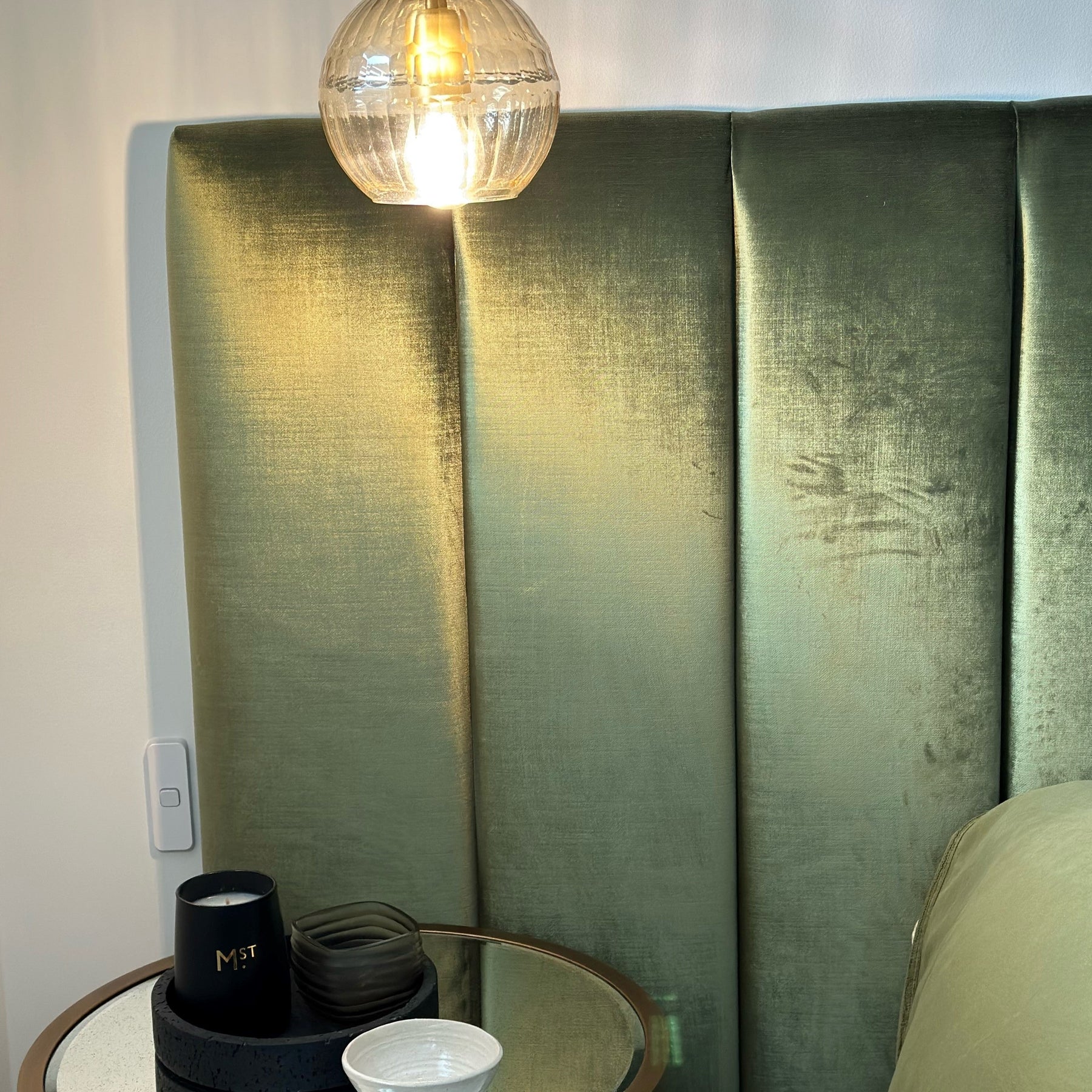 Alice Honeycomb Hand Cut Crystal Glass Pendant Lamp