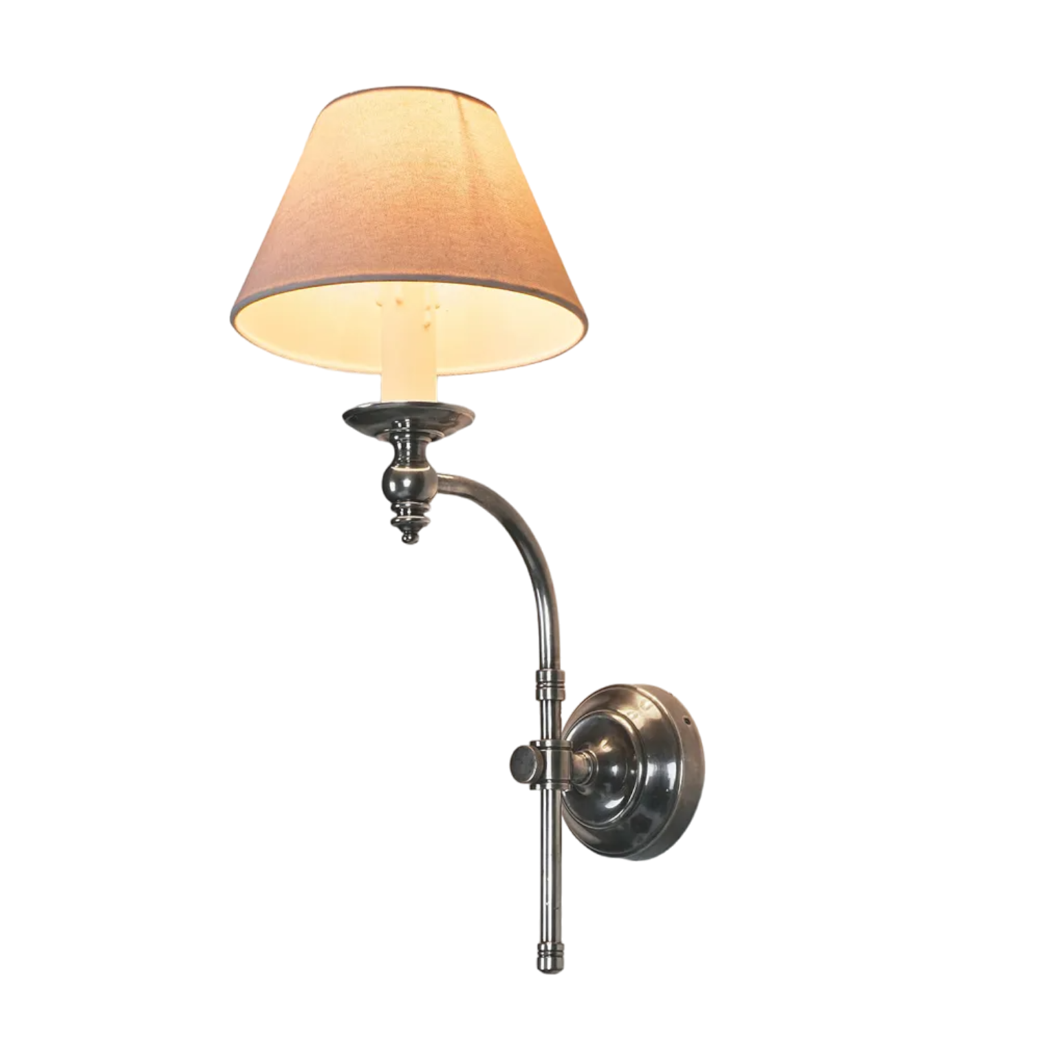 Soho Curved Wall Light Base Antique Silver ELPIM50002AS