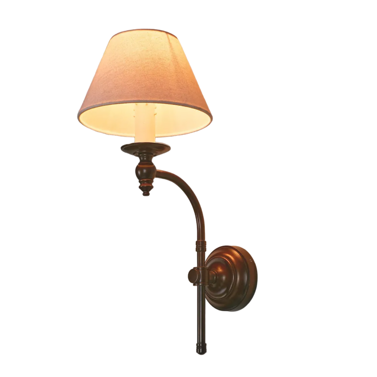 Soho Curved Wall Light Base Bronze ELPIM50002FLBR