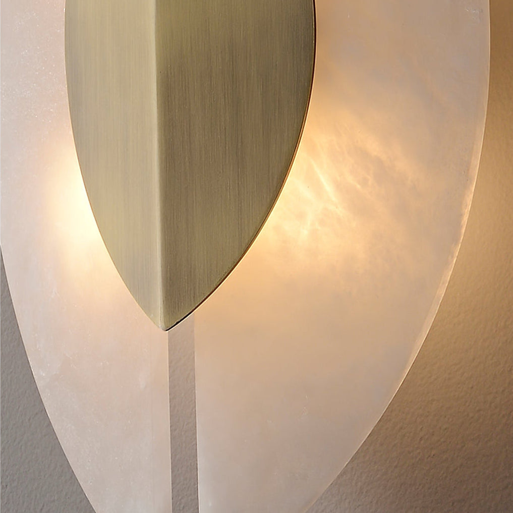 Darel Alabaster Leaf Sconce