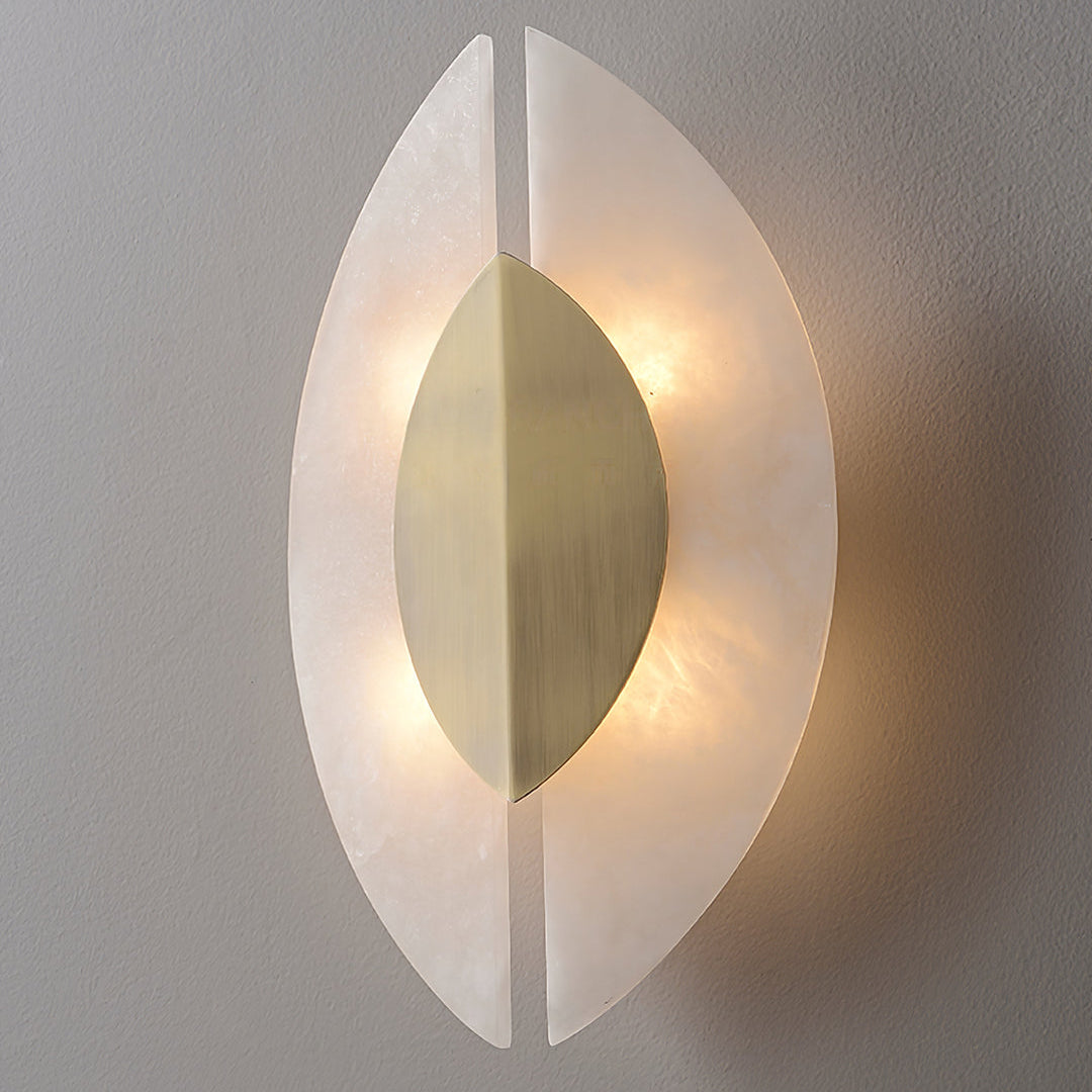 Darel Alabaster Leaf Sconce