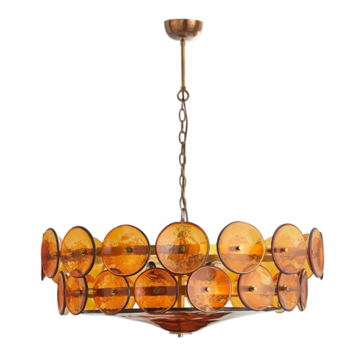 Dorata Disc Murano Chandelier - Large