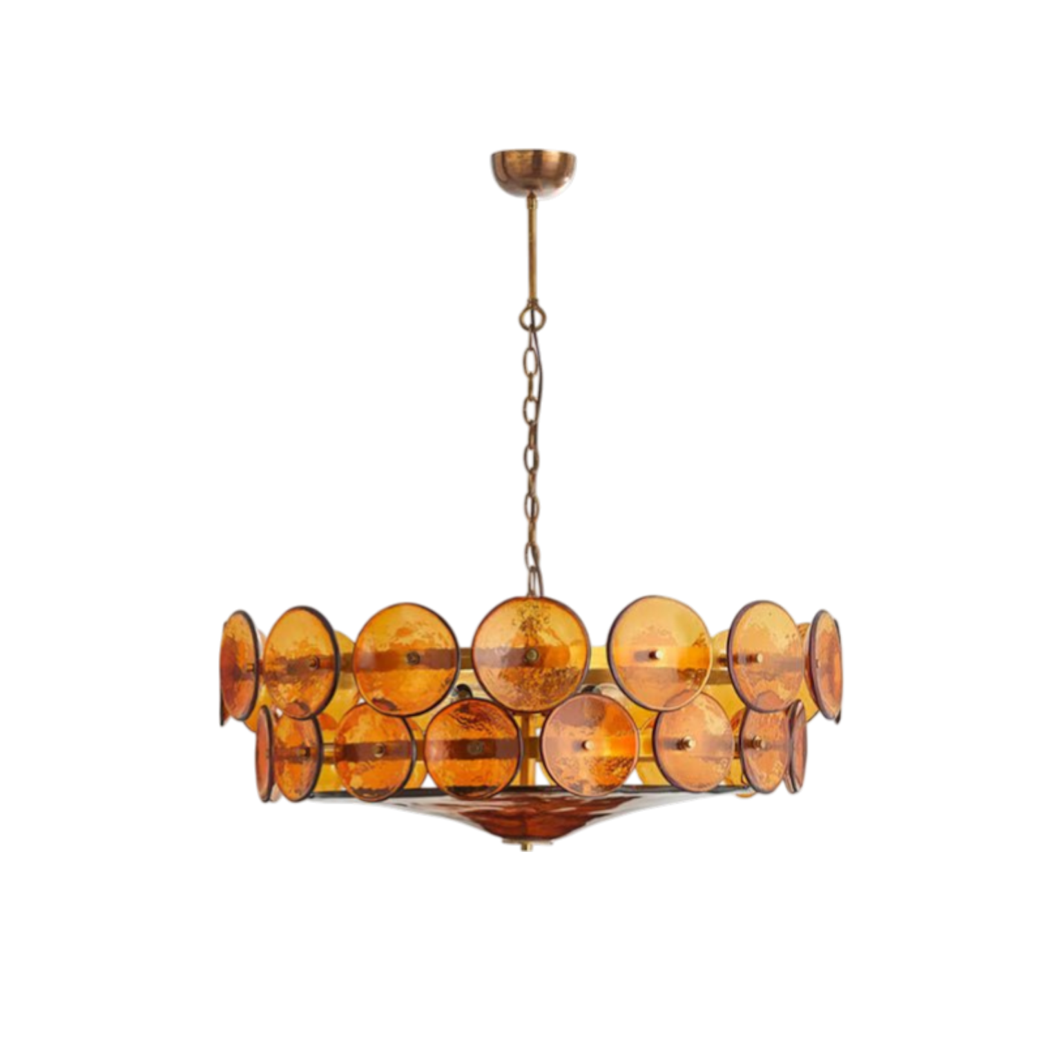 Dorata Disc Murano Chandelier - Small