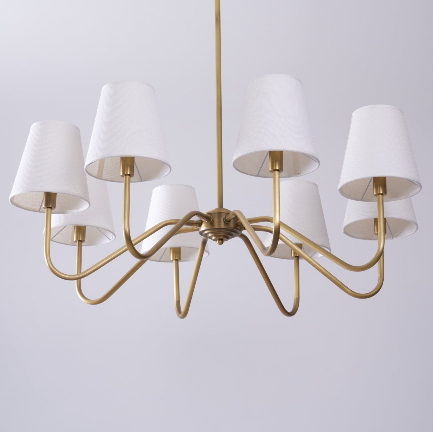 Solenne Antique Brass Chandelier (8 lamps)