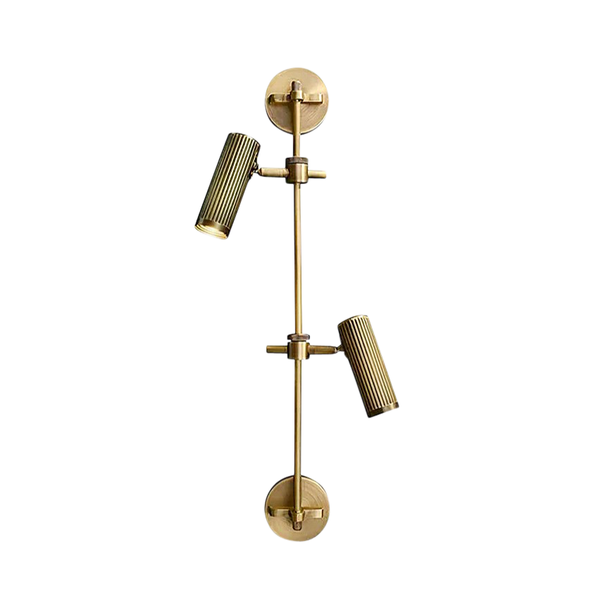 Carrara Adjustable Rail Wall Lamp (Twin Lamp)