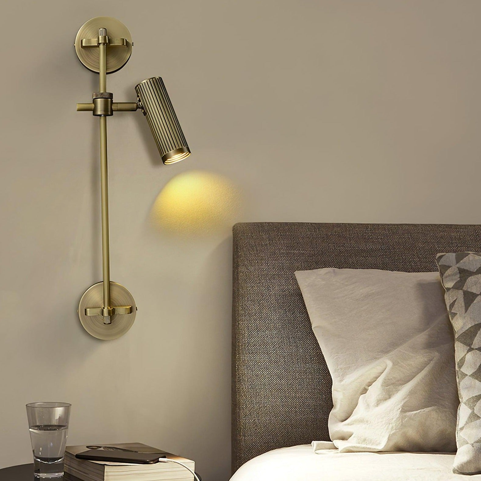Carrara Adjustable Rail Wall Lamp (1 Lamp)