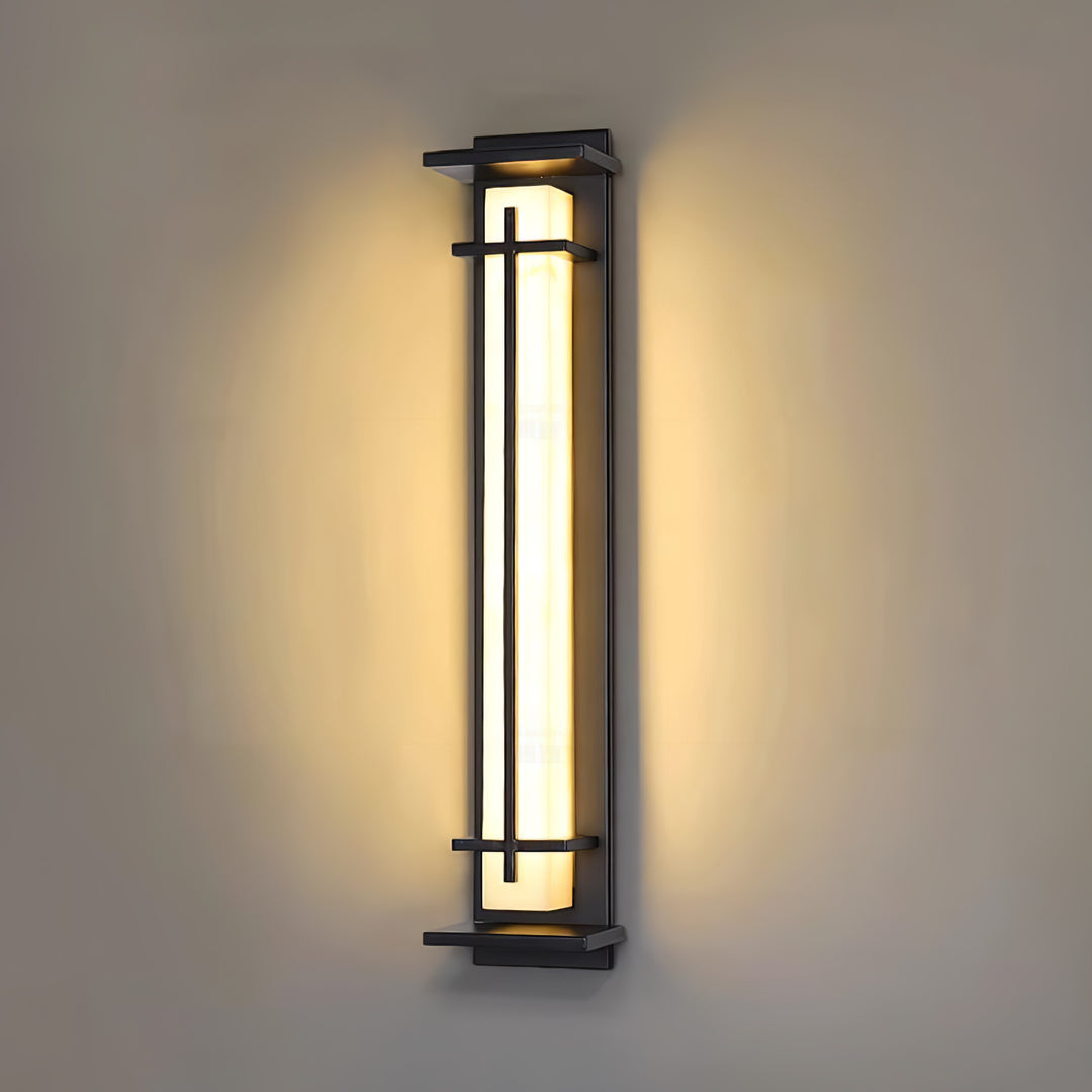 Bruma Outdoor Alabaster Wall Light - Long