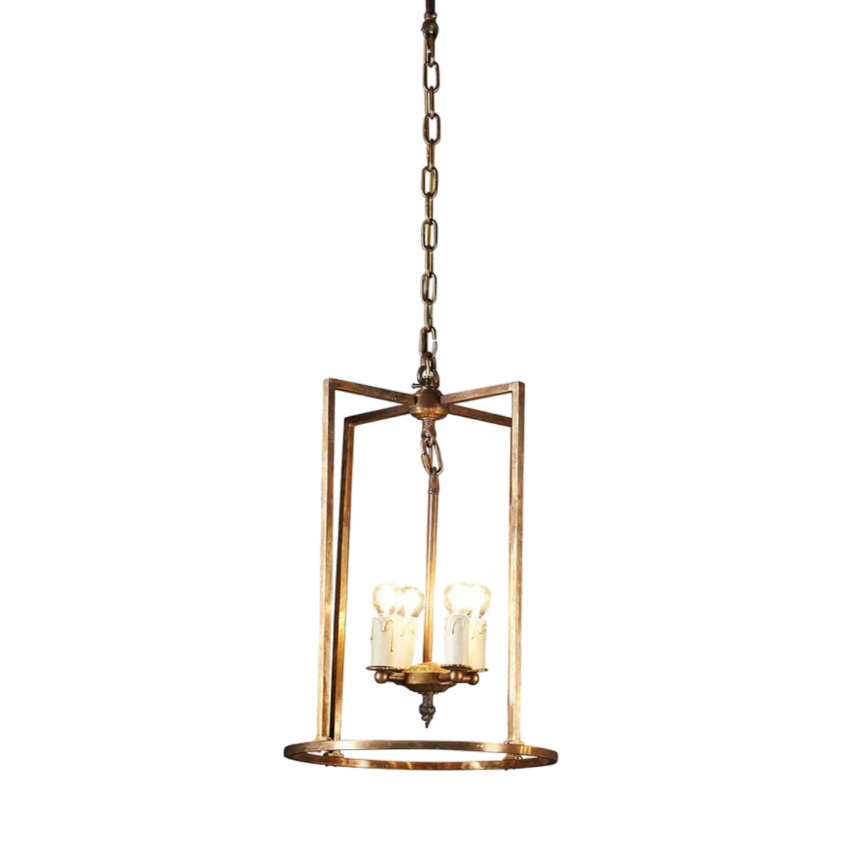St Palais Ceiling Pendant Small Antique Brass