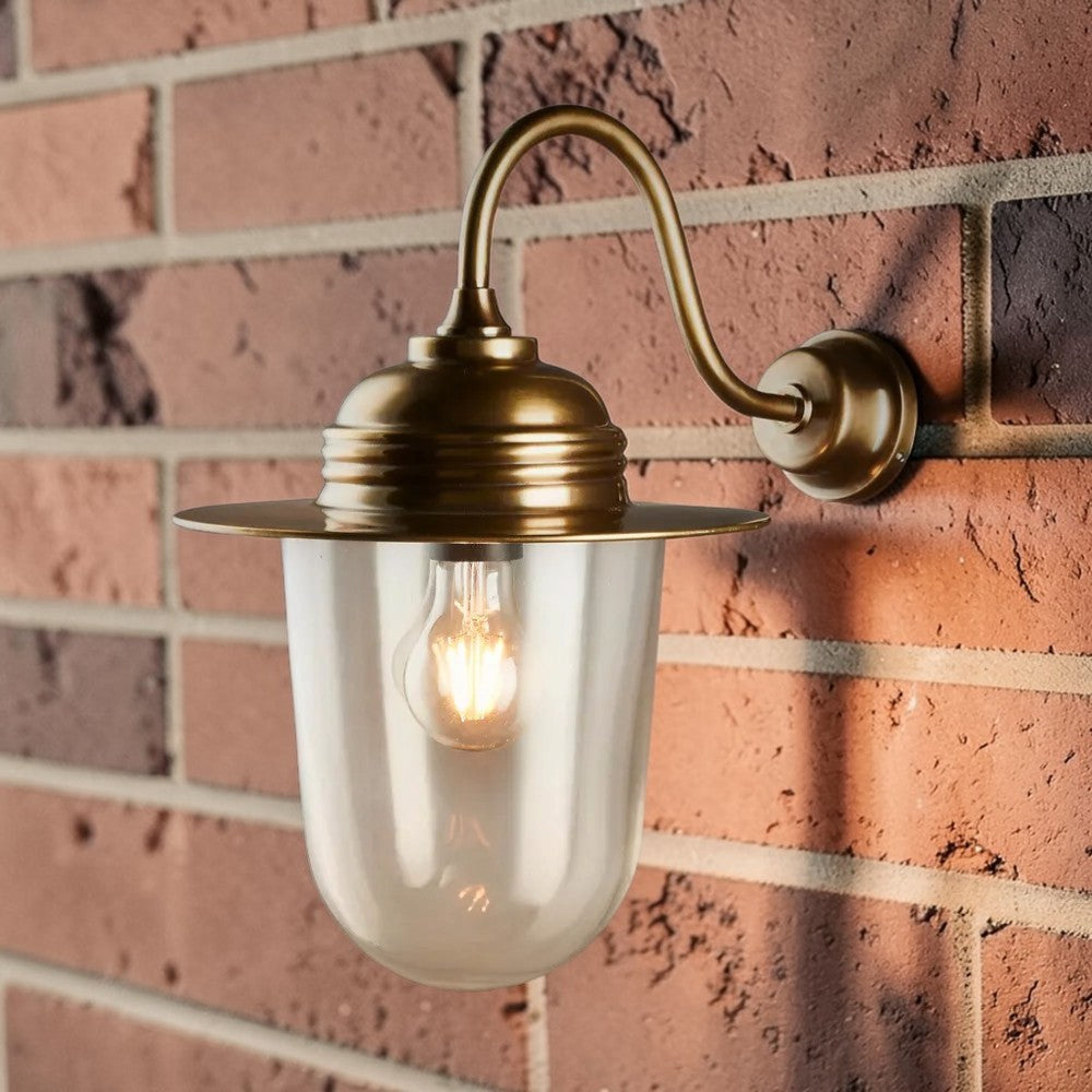 Stanmore Outdoor Wall Light Antique Brass