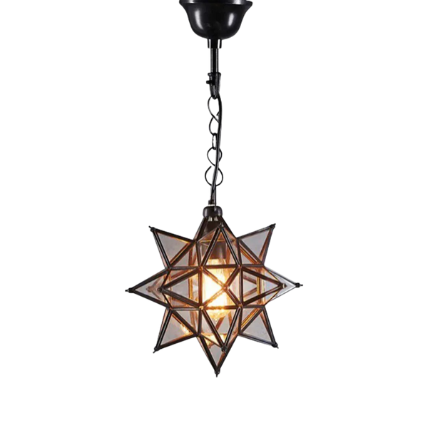 Star Ceiling Pendant Small Black (SKU ELCITFR43037BRZ)