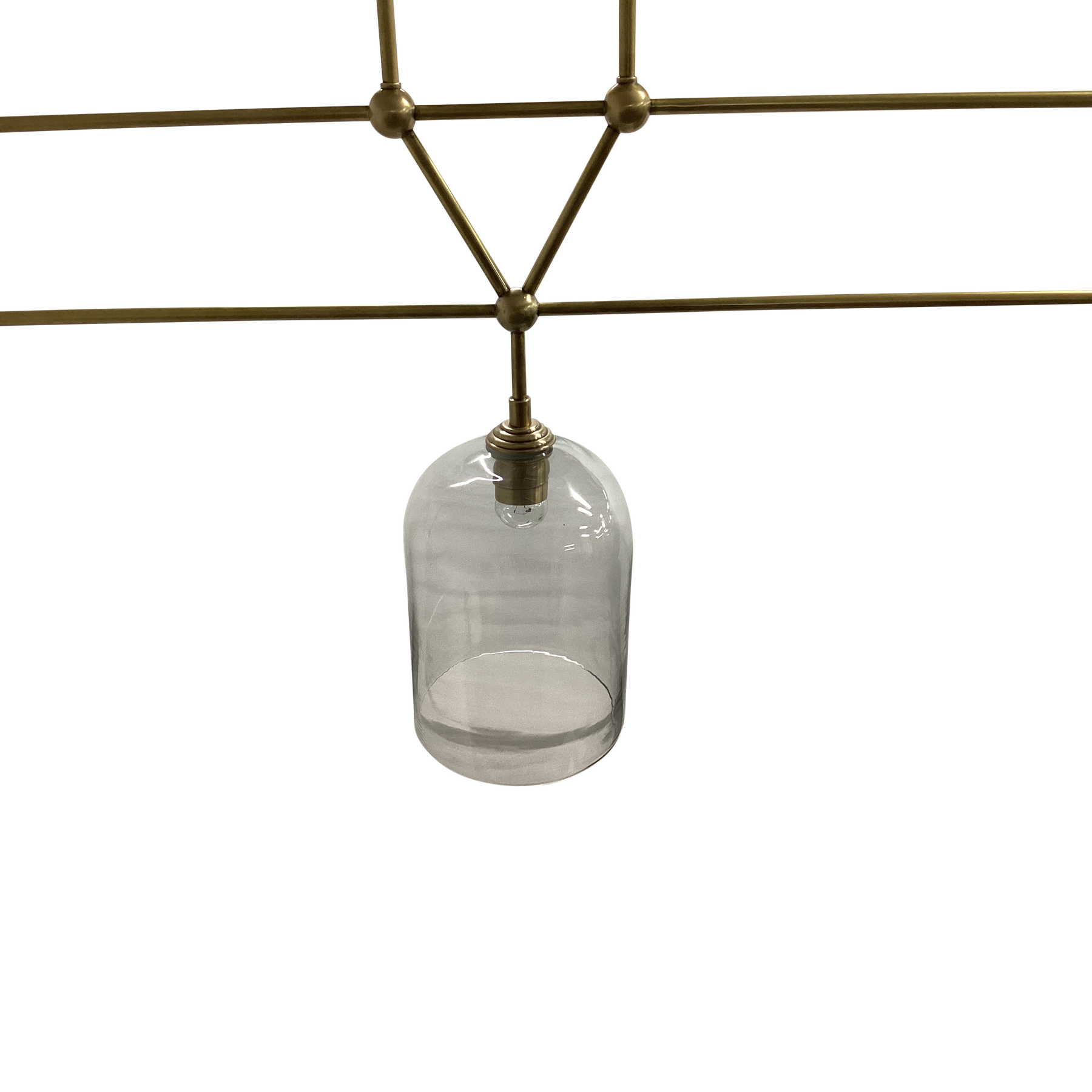 Staten 3 Lamp Brass Island Pendant