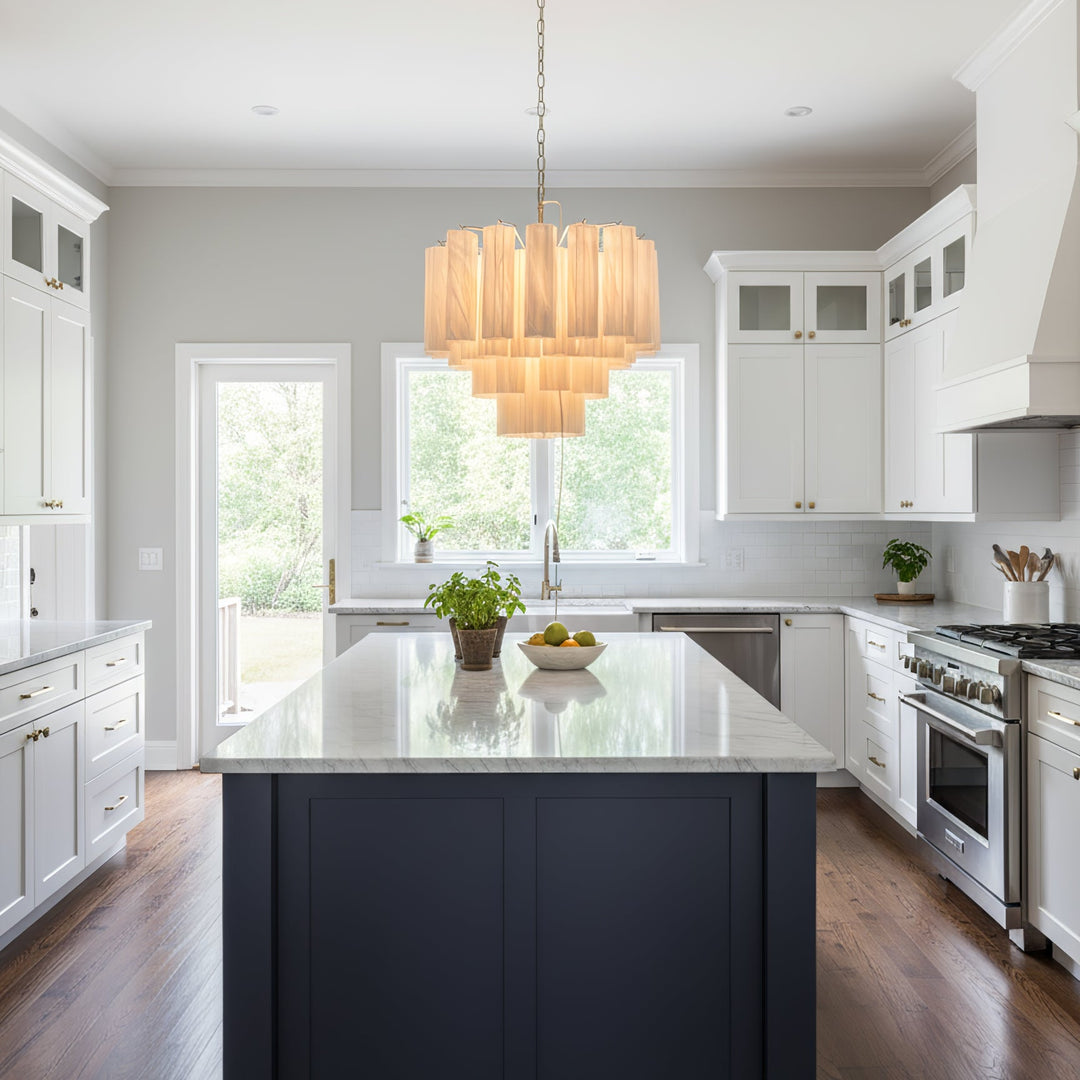 Cristallina Murano Ripple Chandelier