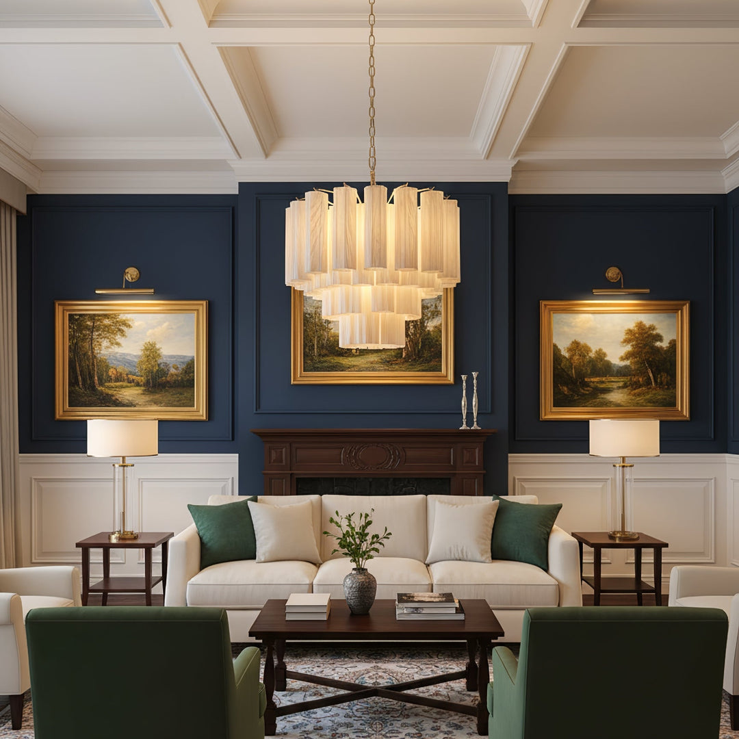 Cristallina Murano Ripple Chandelier