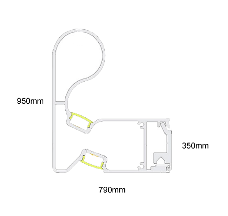 Sturt European-style Aluminium LED Handrails