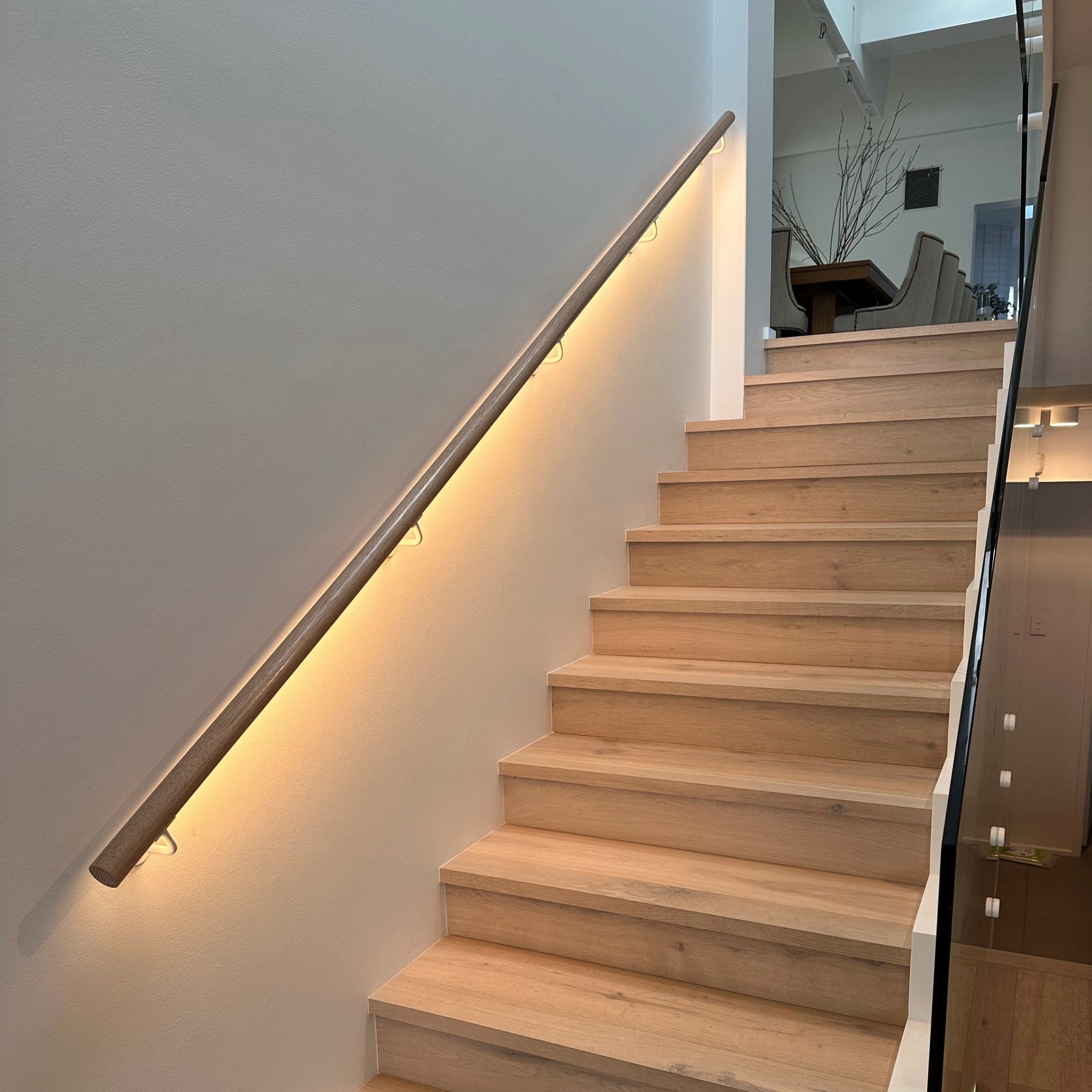 Simpson Premium Australian Round Timber LED Handrails