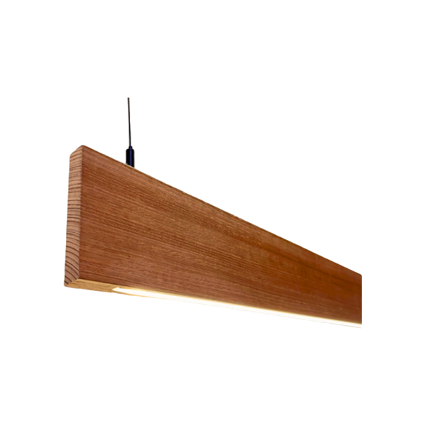 Mersey Australian Timber Linear LED Pendant Lamp (Brown Walnut Finish)