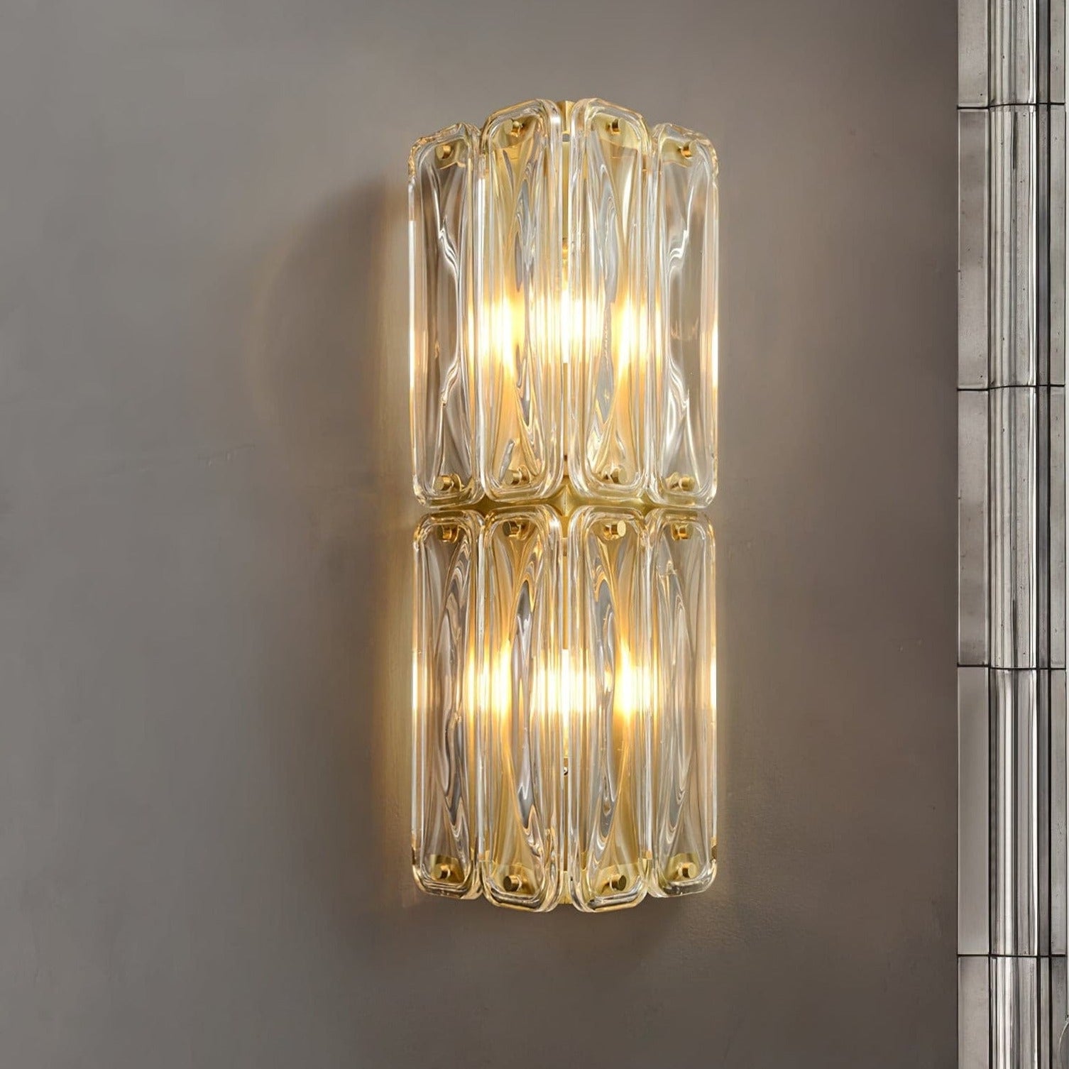 Noya Double Glass Wall Sconce