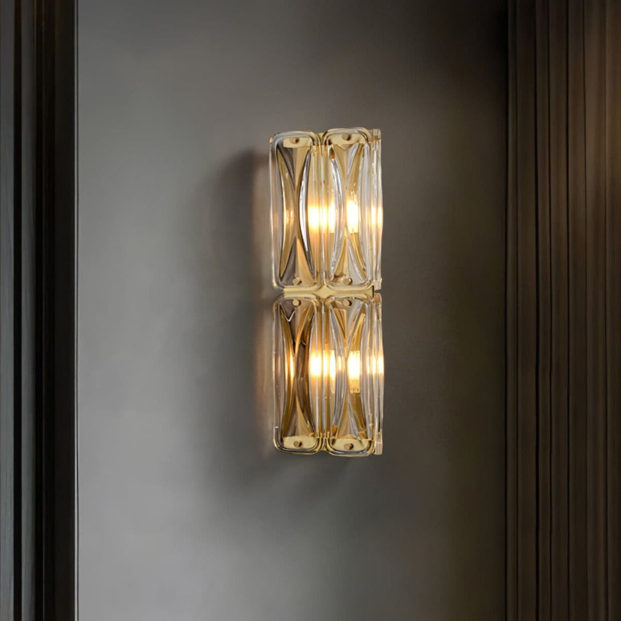 Noya Double Glass Wall Sconce