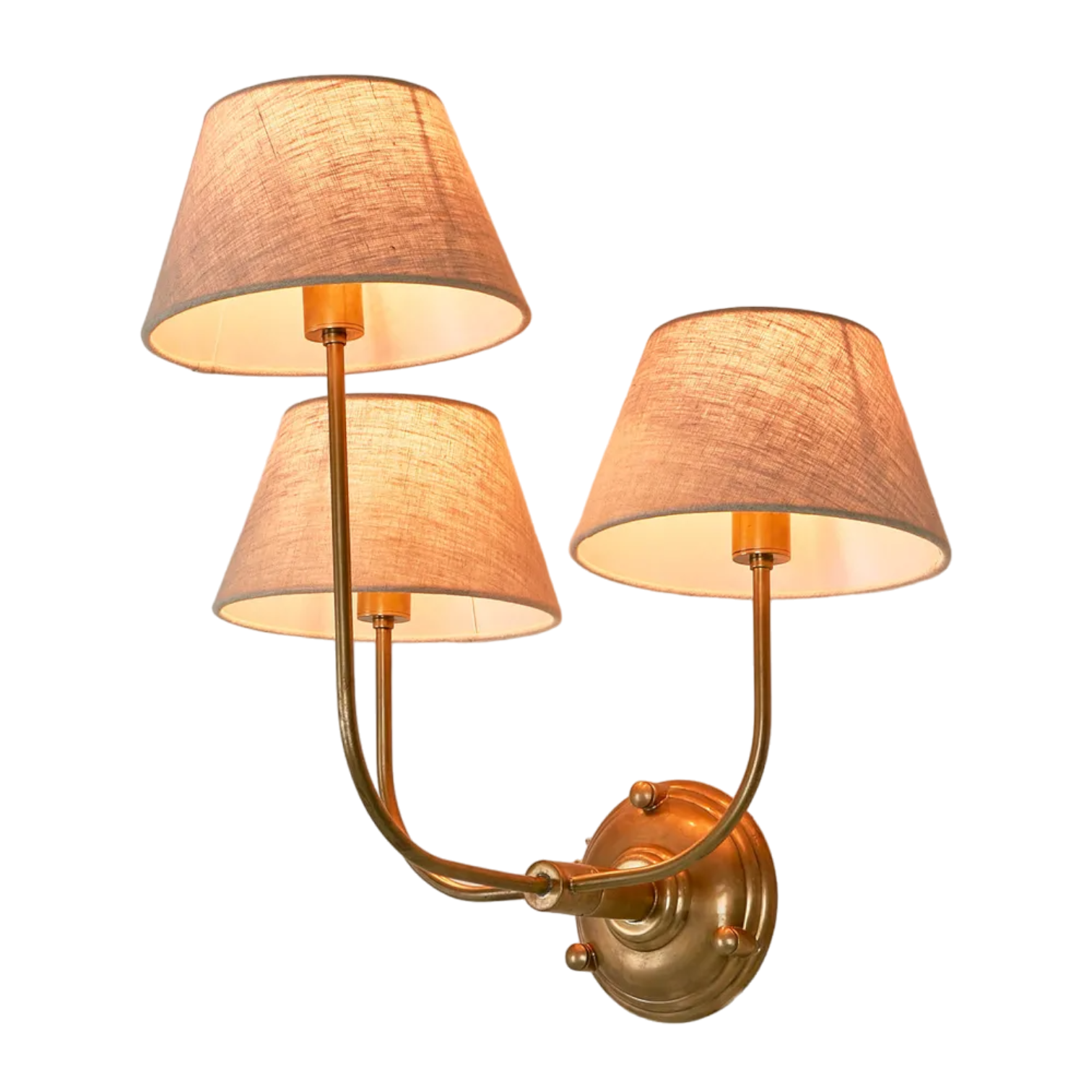 Trilogy Wall Light Base Brass