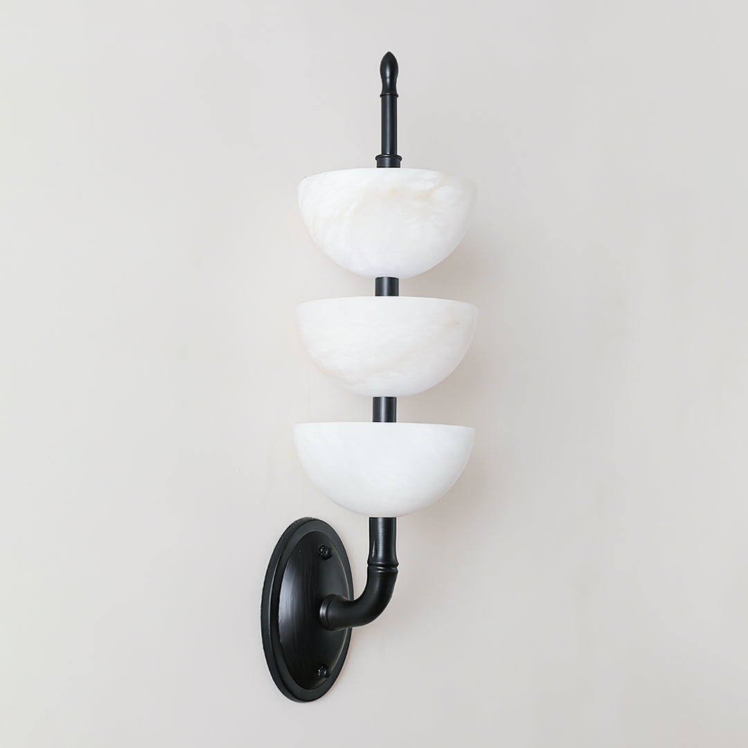 Armonia Triple Alabaster Wall Sconce