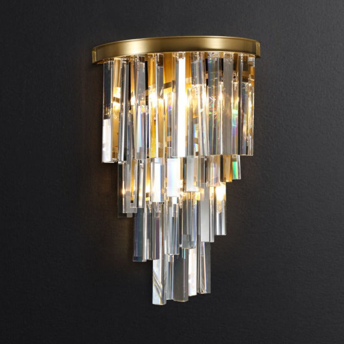 Peyton Art Deco Crystal Wall Lamp (350x520mm)