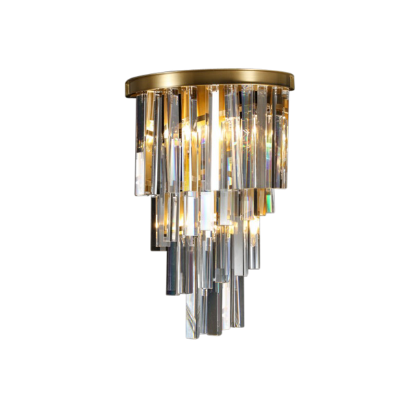 Peyton Art Deco Crystal Wall Lamp (350x520mm)