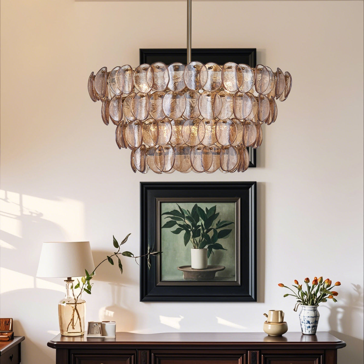 Luce Murano Chandelier - 4 tier