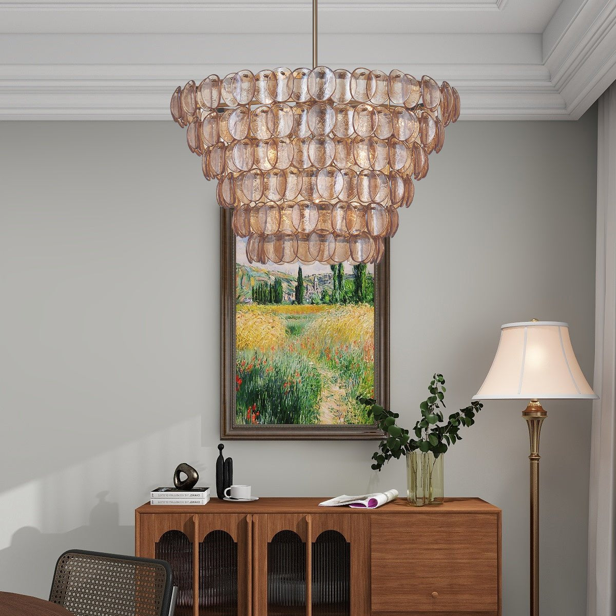 Luce Murano Chandelier - 6 tier