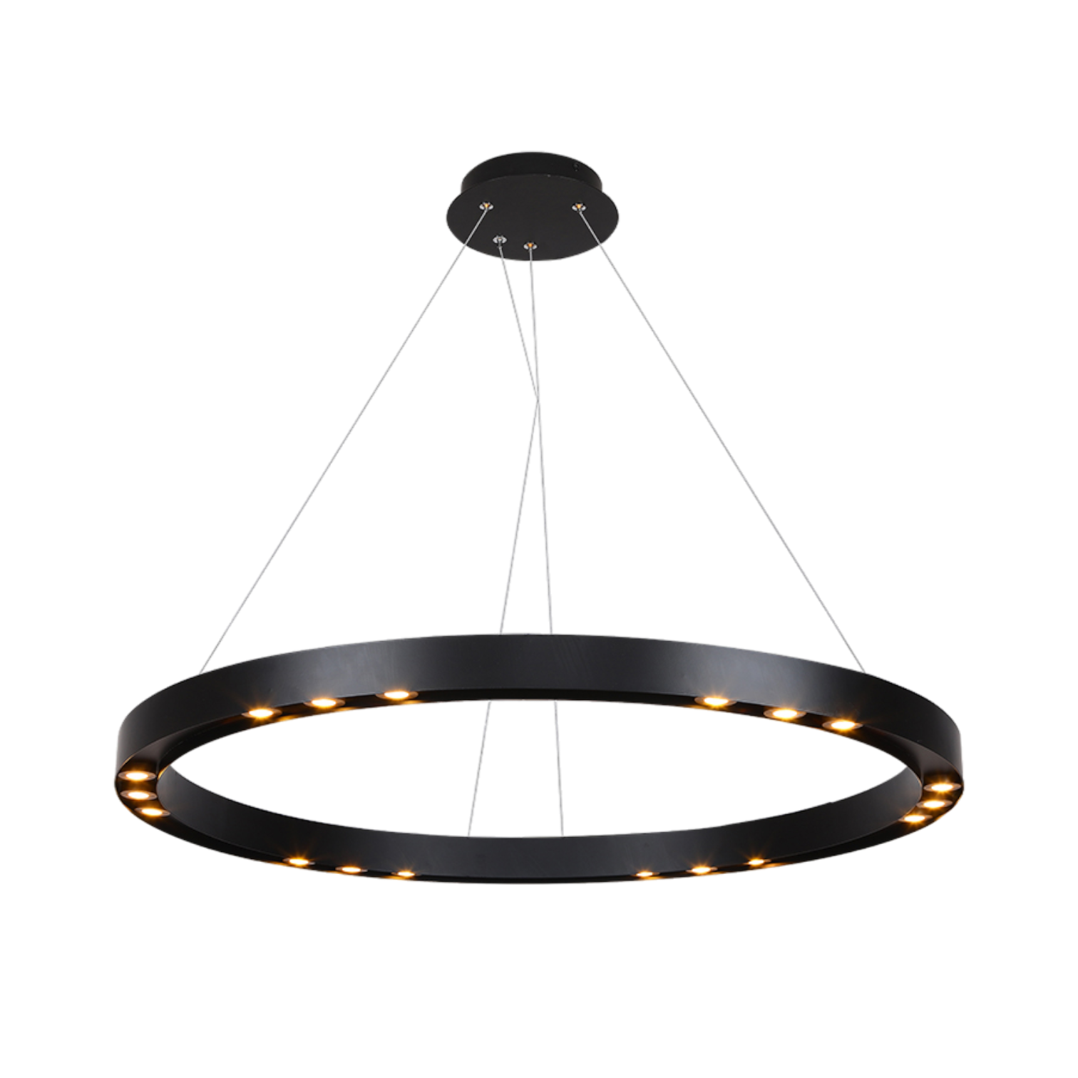 Ursa 800 Round LED Pendant Lamp in Matte-black
