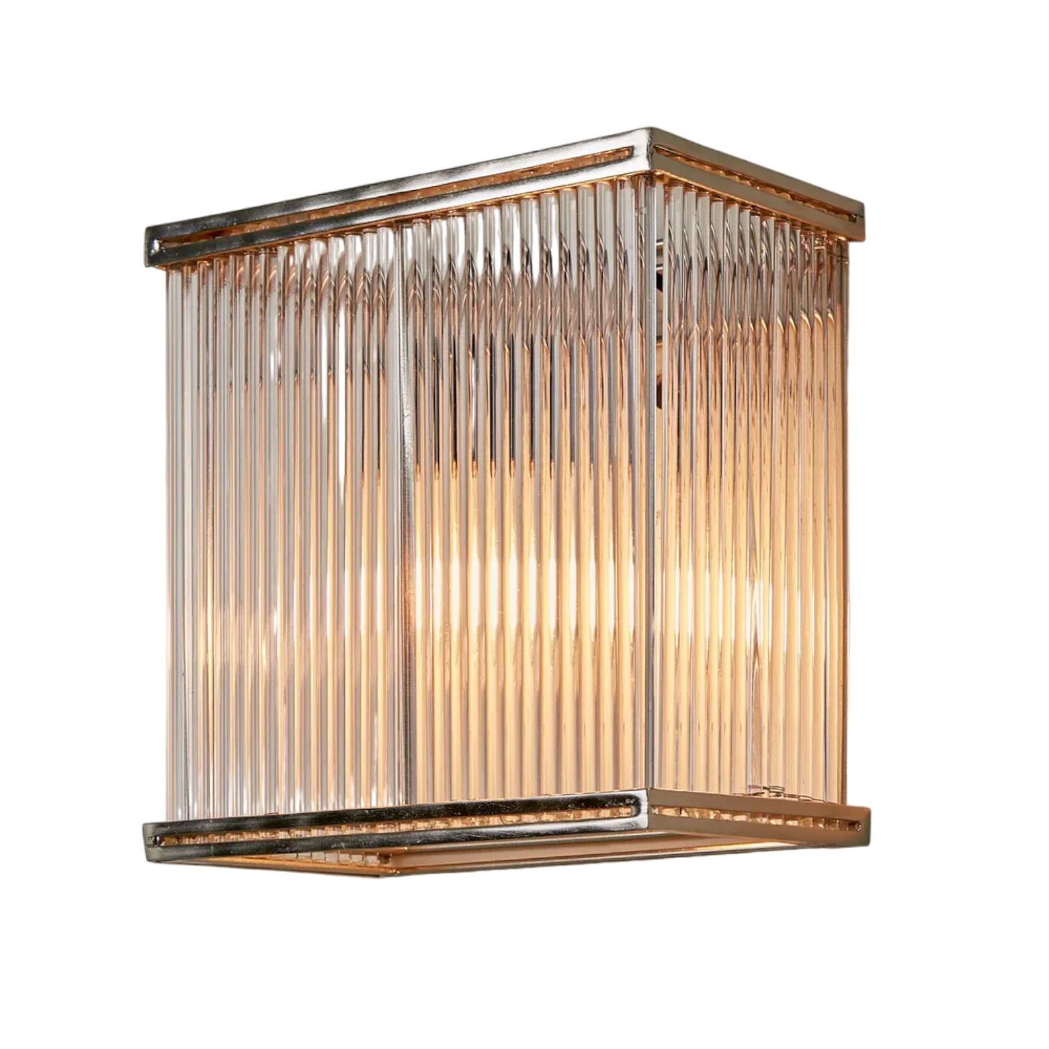 Verre Rectangular Wall Light Silver