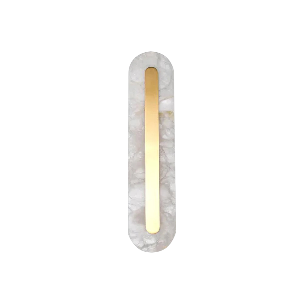 Villache Oval Alabaster Wall Lamp