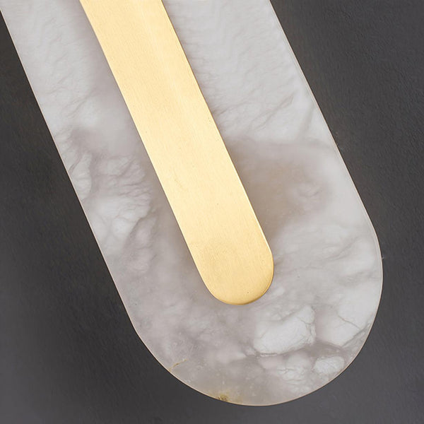 Villache Oval Alabaster Wall Lamp