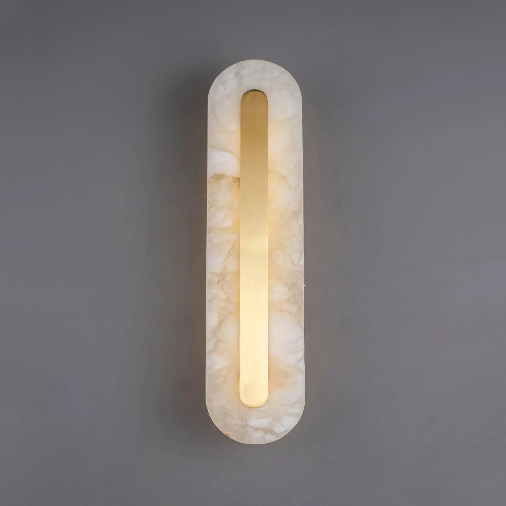 Villache Oval Alabaster Wall Lamp