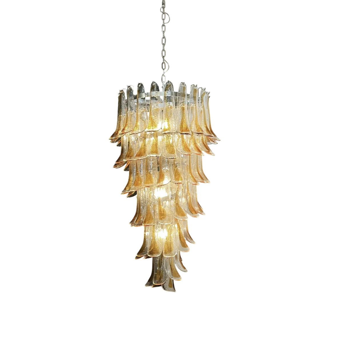 Vittoria Murano Petal Glass Chandelier (6 layer)