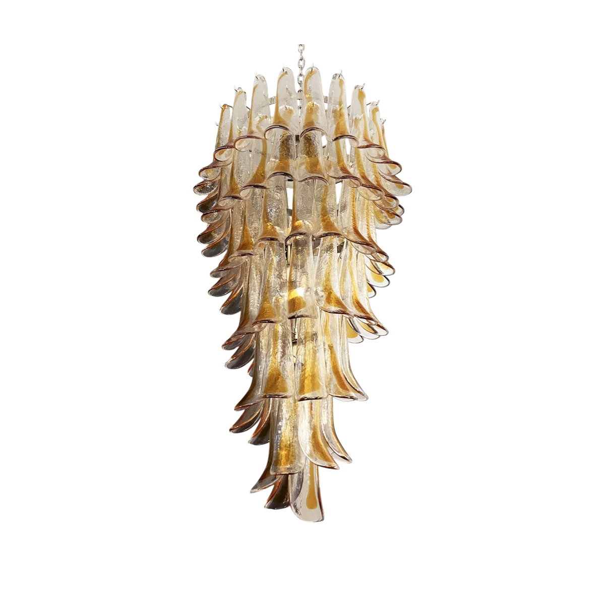 Vittoria Murano Petal Glass Chandelier (6 layer)